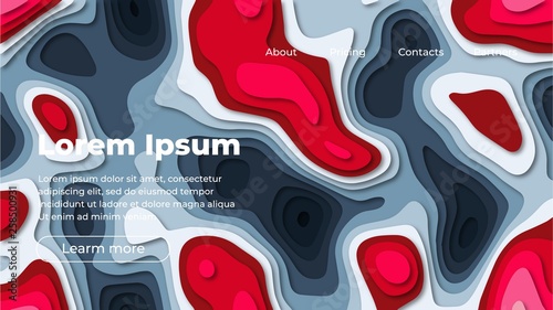 Colorful geometric background 01. Fluid shapes composition. Eps10 vector