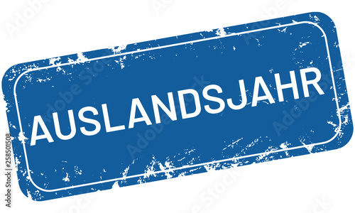 vector Stempel  Auslandsjahr	
