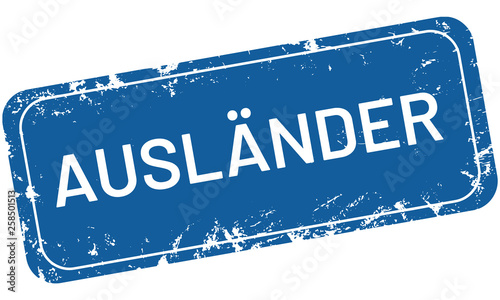 vector Stempel  Ausländer	