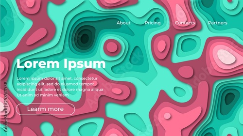 Colorful geometric background 011. Fluid shapes composition. Eps10 vector