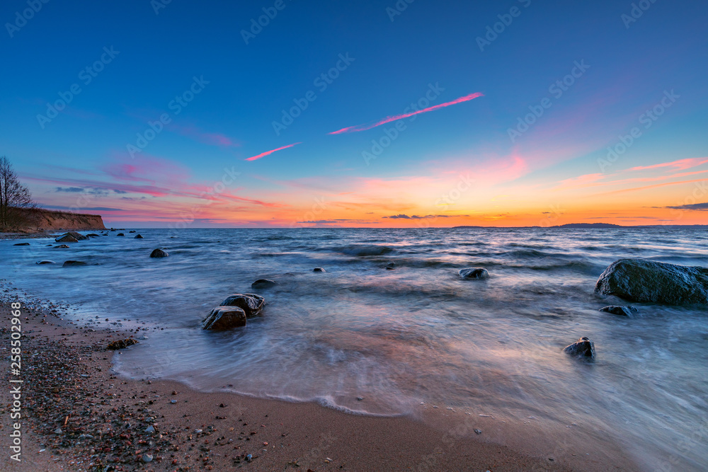 Fototapeta premium Sonnenuntergang an der Ostsee