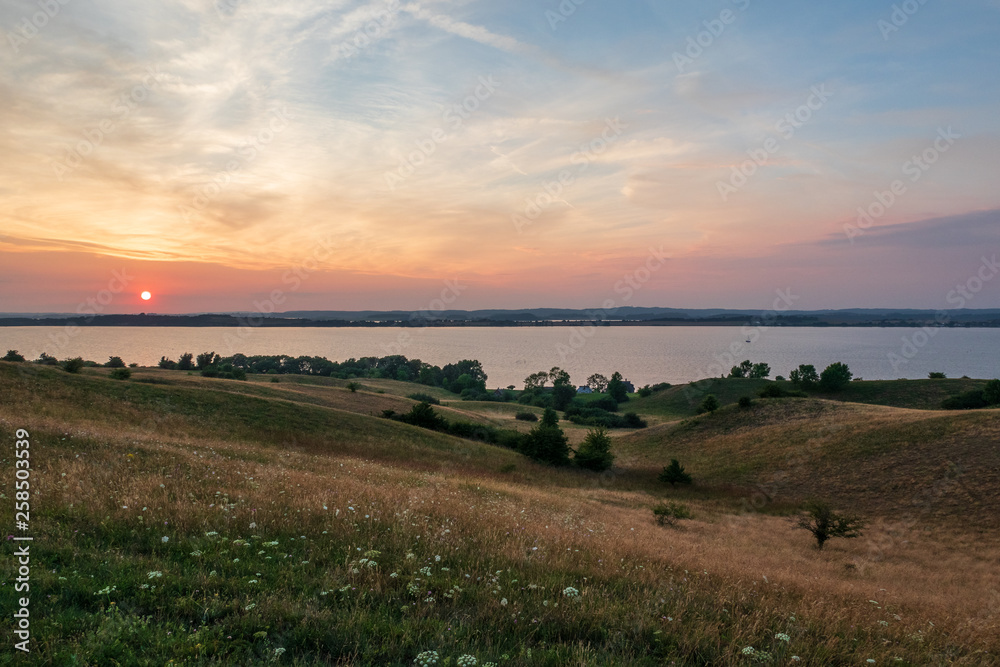 The landscape on island Ruegen, Germany