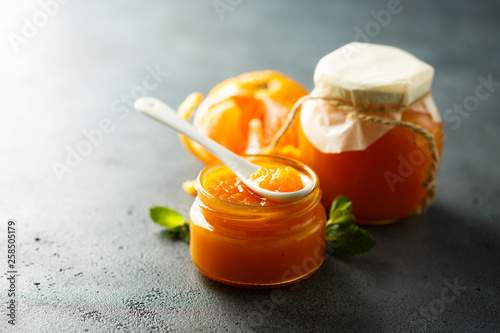 Homemade tangerine jam photo