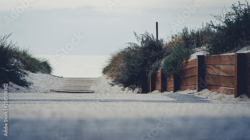 sandy alley by the baltic sea dziwnow photo