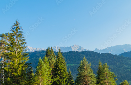 Alpen Landschaft im Abendlicht
