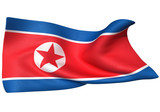 北朝鮮国旗　比率1:2