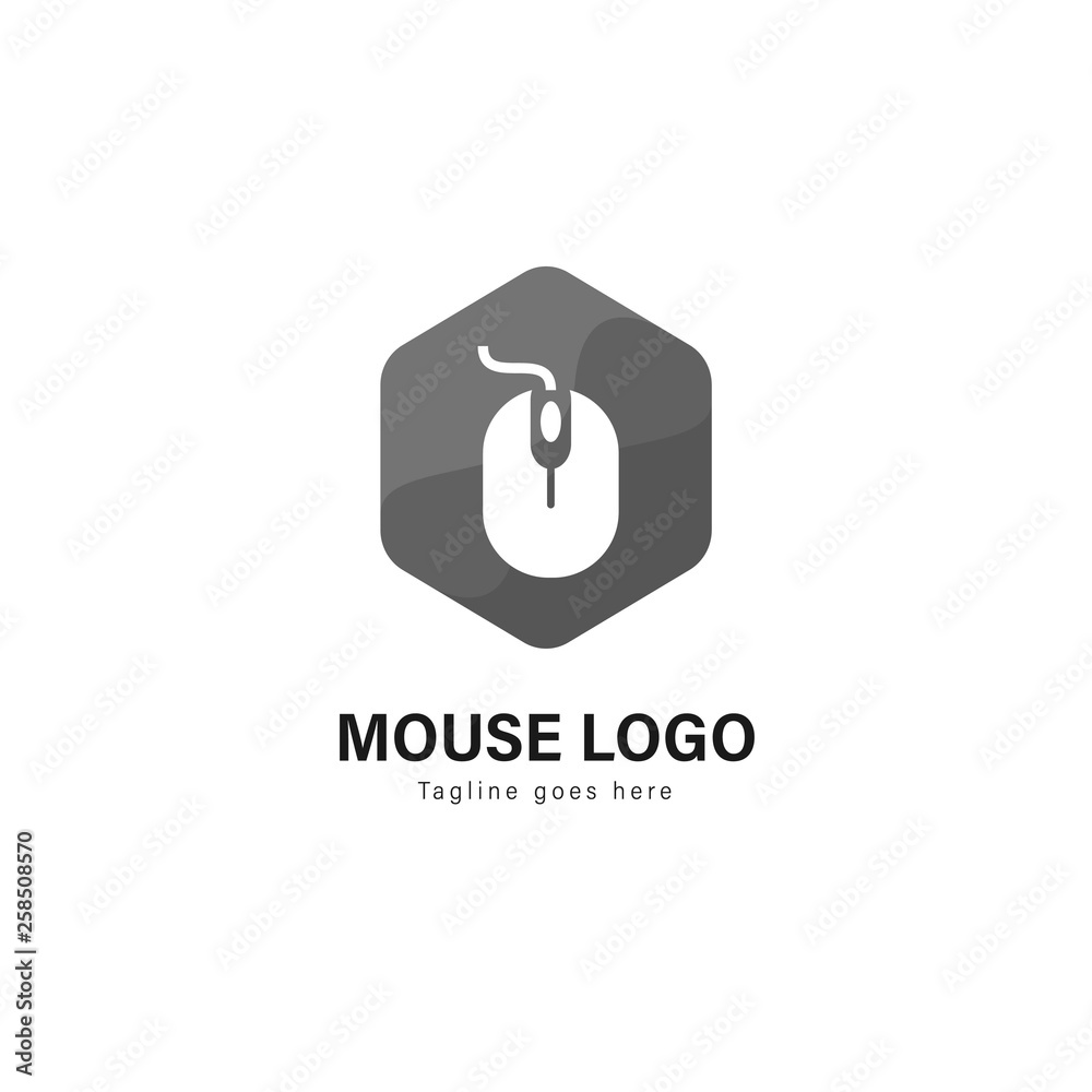 Computer logo template design. Computer logo with modern frame vector design Computer logo template design. Computer logo with modern frame vector design