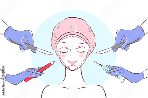 cosmetic surgery concept