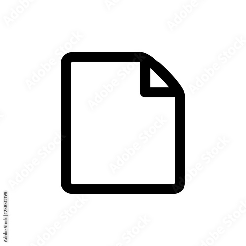 Document icon, vector, logo