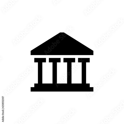 Bank icon, vector, logo
