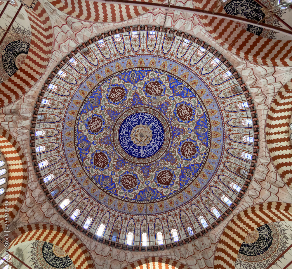 Dome of Selimiye Mosque in Edirne, Turkey