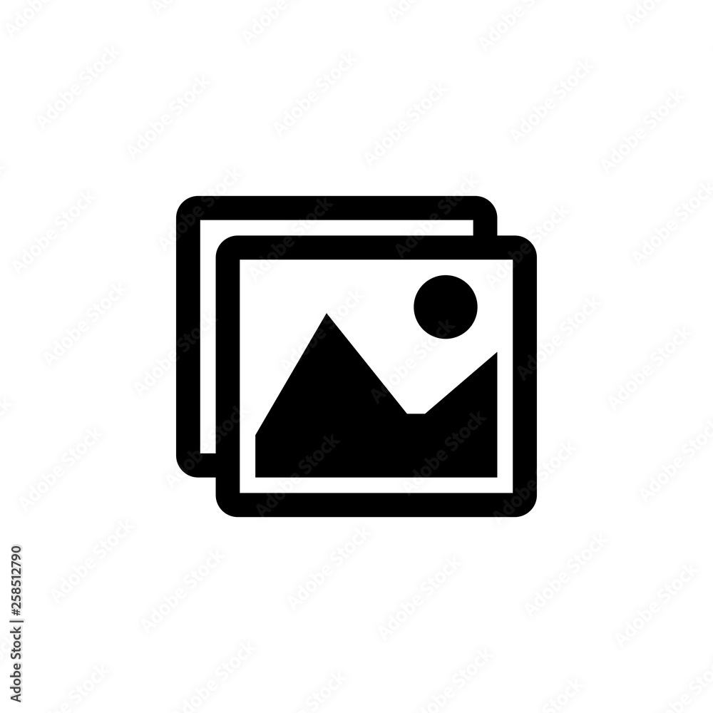 Photo file icon, vector, logo