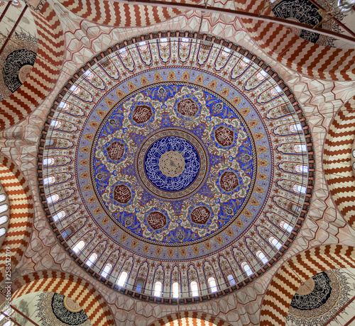 Dome of Selimiye Mosque in Edirne, Turkey