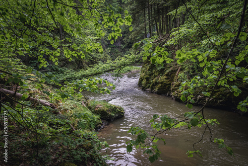 River Hornad in Slovak Paradise mountain range in Slovakia