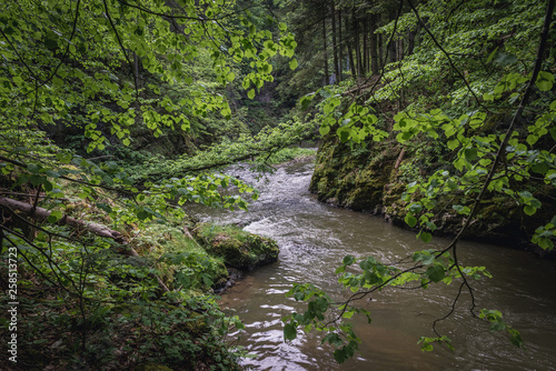 River Hornad in Slovak Paradise mountain range in Slovakia