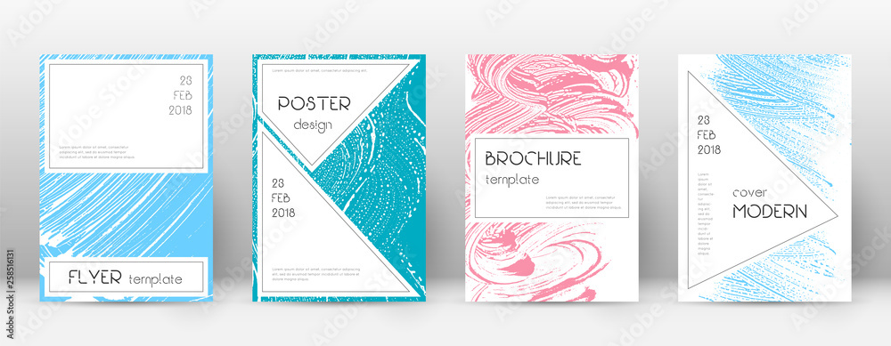 Cover page design template. Stylish brochure layou