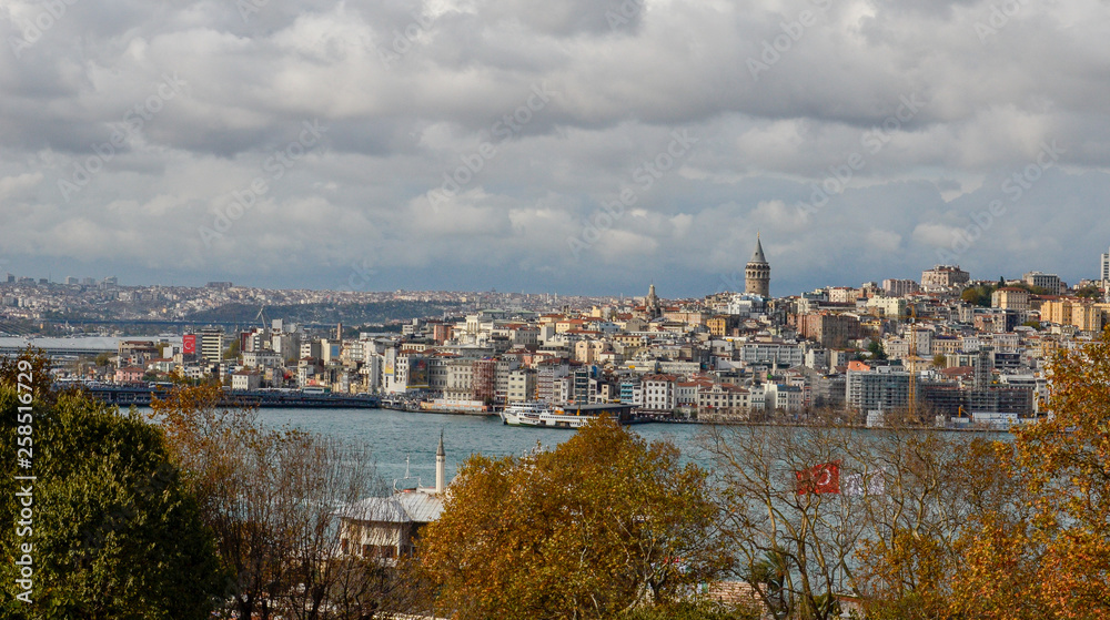 Istanbul turkey view from topkapi 