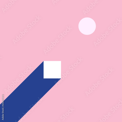 Vector Geometric Background in Material Design style