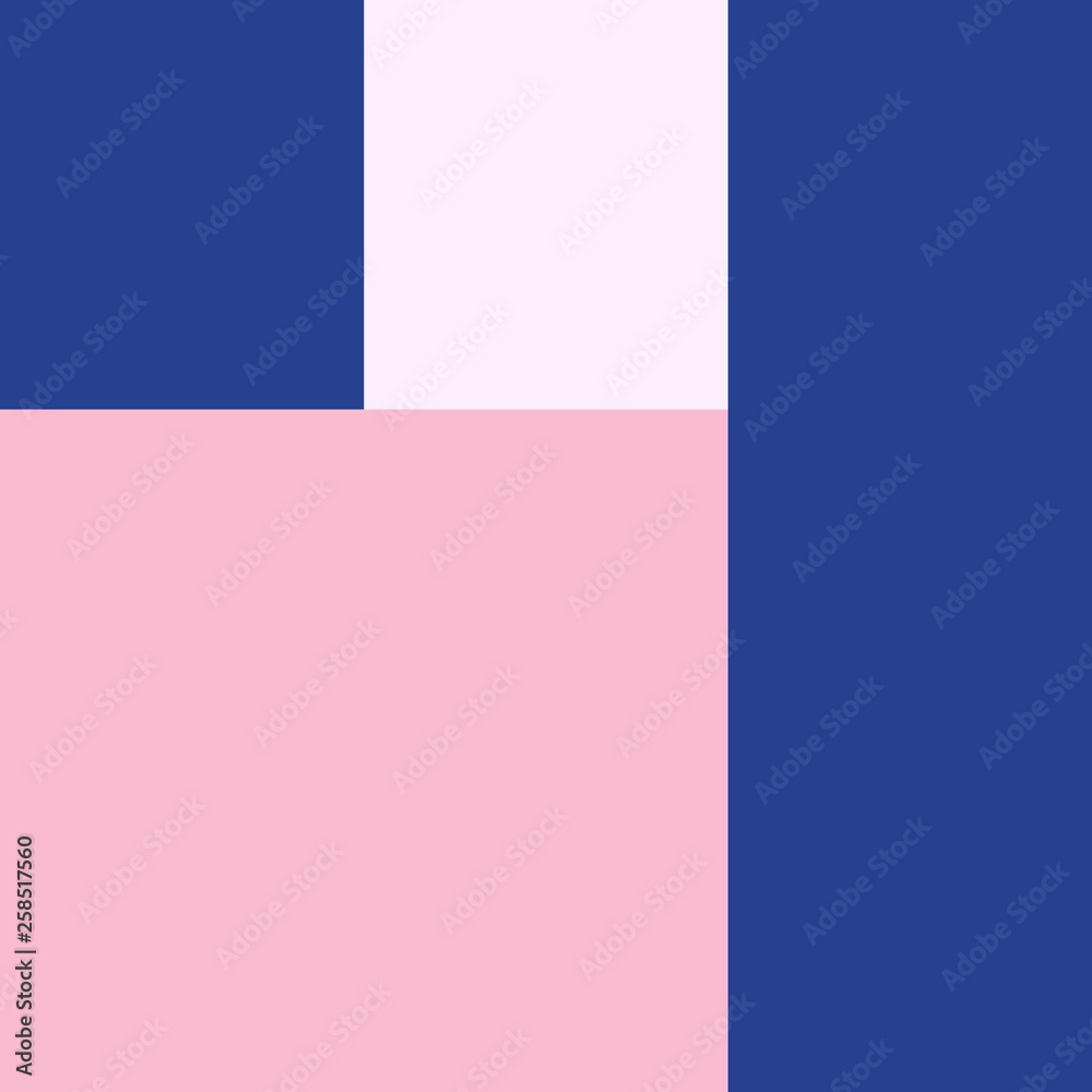 Vector Geometric Background in Material Design style. Universal Simple Minimalistic Colorful Pattern based on Grid and keyline shapes. Artwork for Business Web Presentation Cover Fabric. Indigo Pink