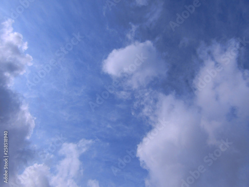 blue sky with clouds