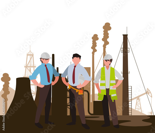 oil industry workers avatars characters