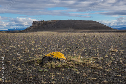 Hrossaborg - Horse Castle - tephra and scoria crater near Route 1 in northeast part of Iceland photo