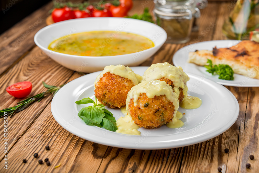Healthy food beautiful and tasty food on a plate Healthy food beautiful and tasty food on a plate