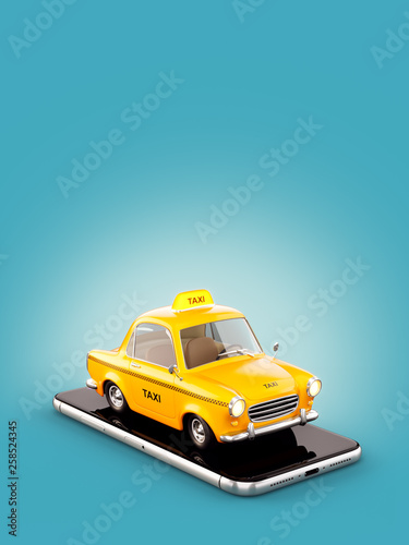 Smartphone application of taxi service for online searching calling and booki...