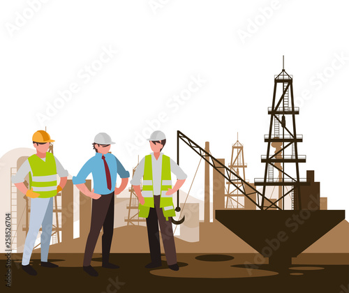 oil industry workers avatars characters