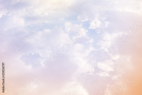 sun and cloud background with a pastel colour