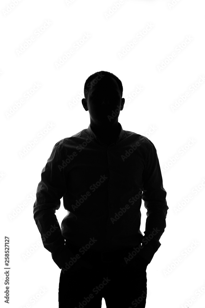 silhouette of a man silhouette of a man