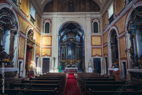 Interior of Santa Cruz do Castelo church in Lisbon city  Portugal