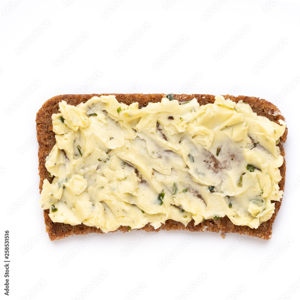 Sandwiches with cream cheese, vegetables and salami.