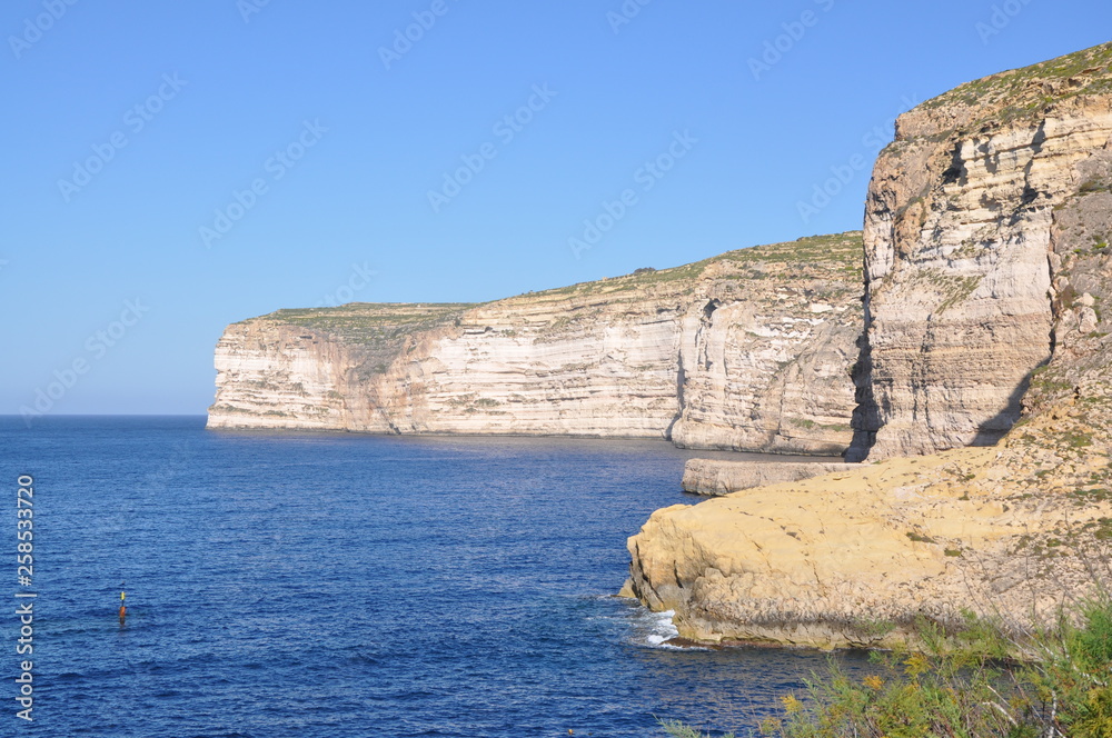 Xlendi Cliffs Gozo Malta