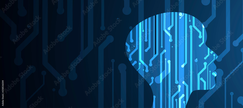 Conceptual technology illustration of artificial intelligence Conceptual technology illustration of artificial intelligence