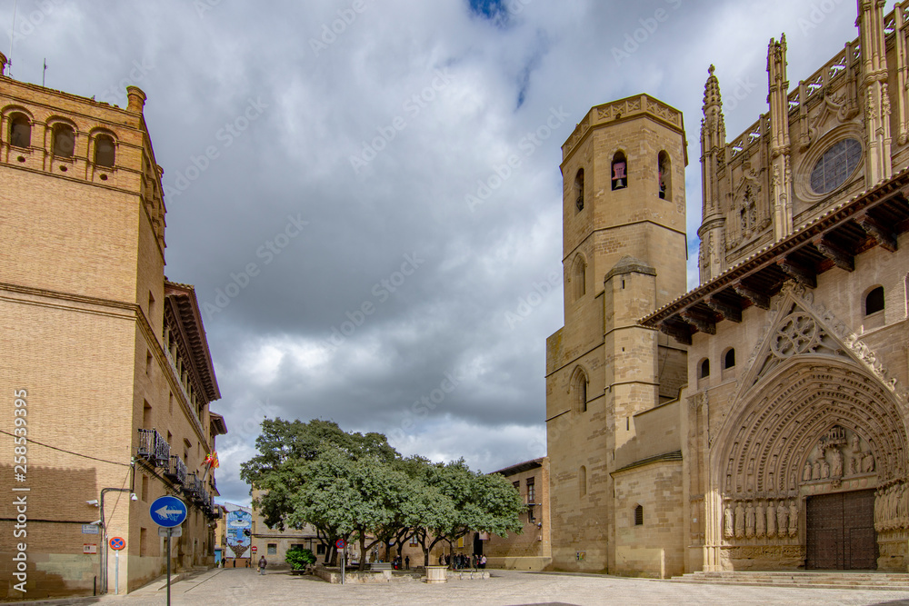 square and Cathedral of Saint Mary Huesca