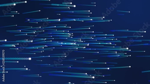 Wallpaper Mural Seamless loop file, Flowing Blue beam lines animation, sidewards Torontodigital.ca