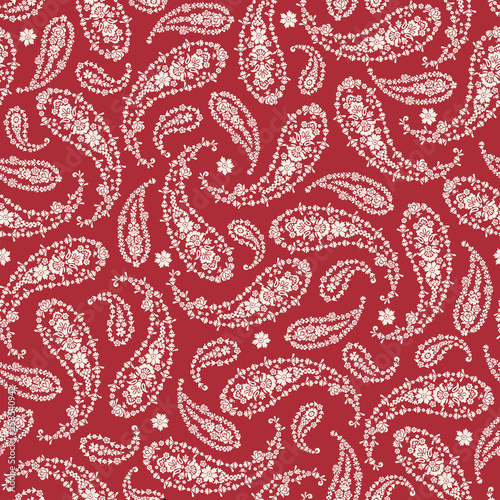 The paisley seamless pattern which collapsed