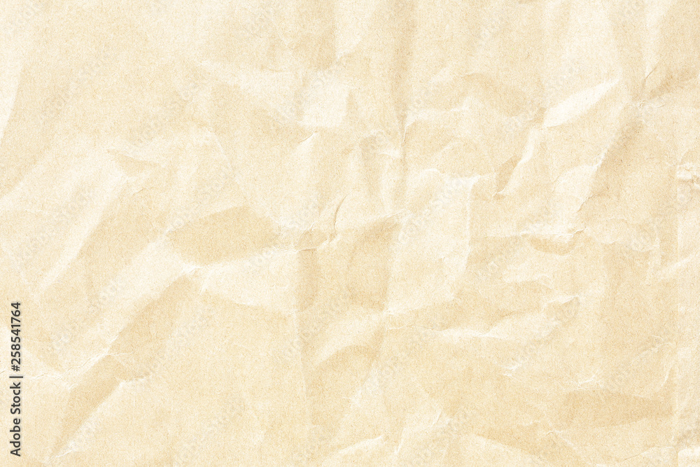 Obraz premium Crumpled brown paper texture