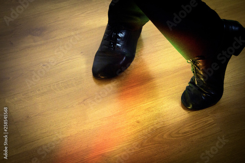 Canvas Print Feet dancer dancing salsa