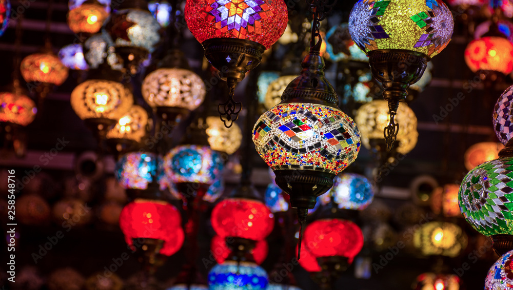 Turkish Lamps shot from dubai old market