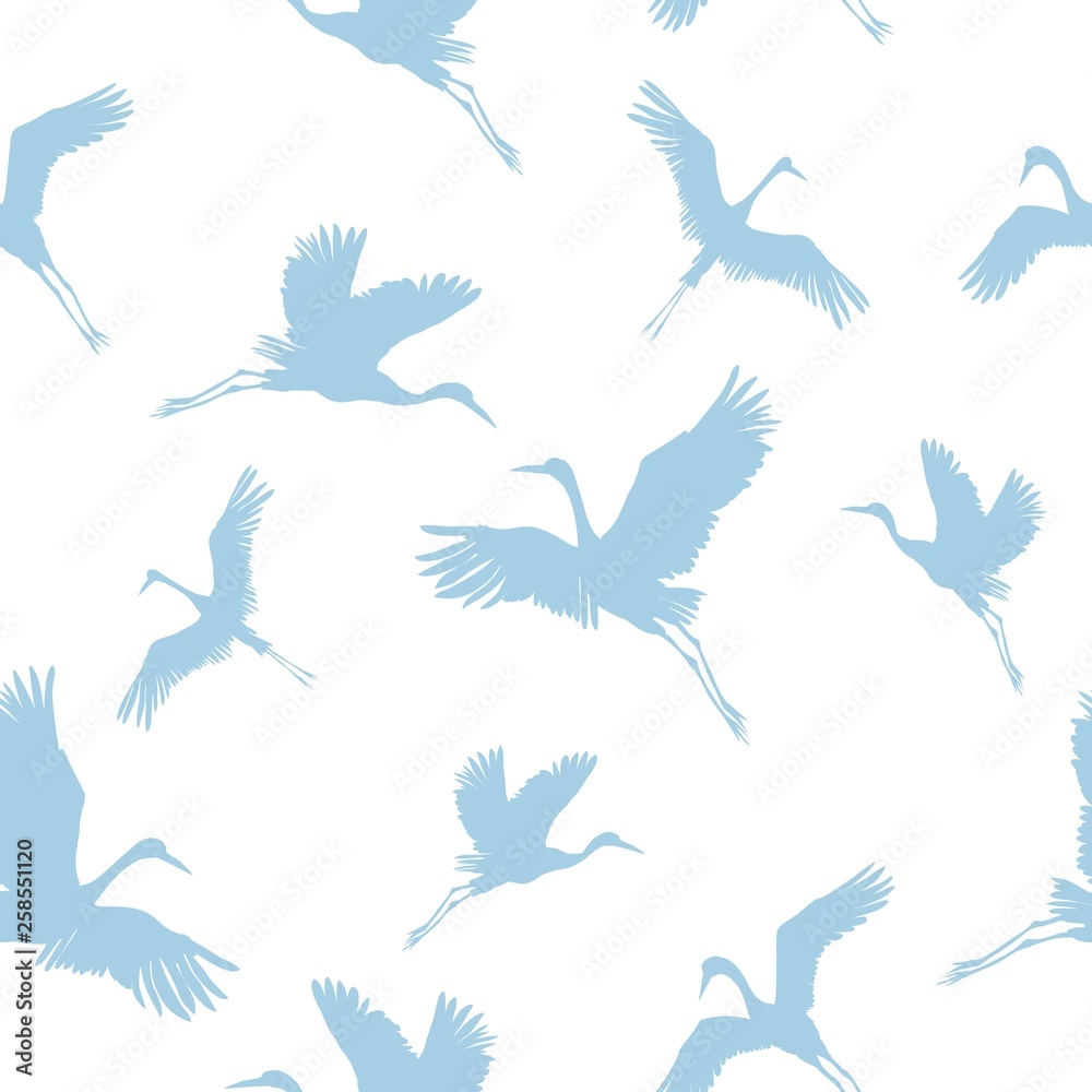 crane, pattern, vector, illustration crane, pattern, vector, illustration