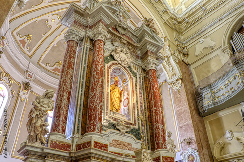 Interior of the Basilica of San Martino in Martina Franca, Puglia, Italy