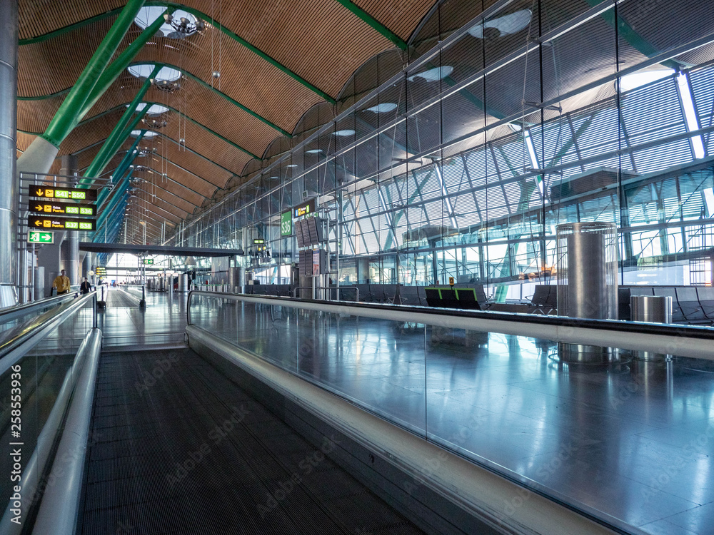 an empty airport interior , airport indoor an empty airport interior , airport indoor