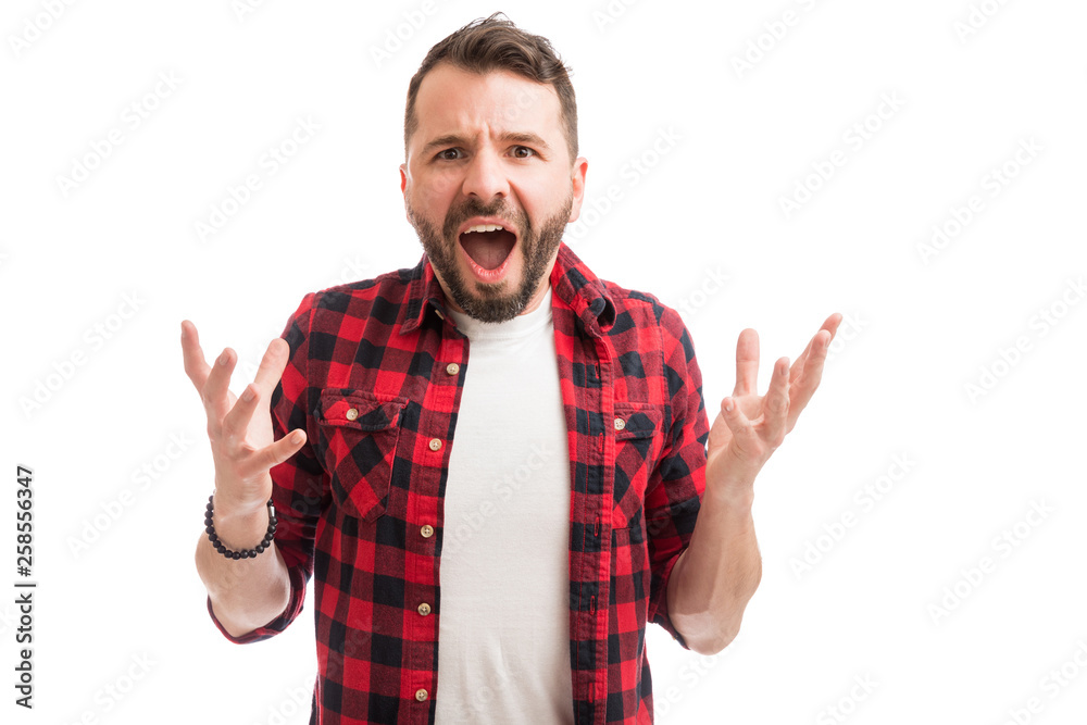 Surprised Man In Studio