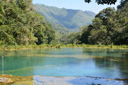 Cascade Semuc Champey Lanquin Guatemala photo