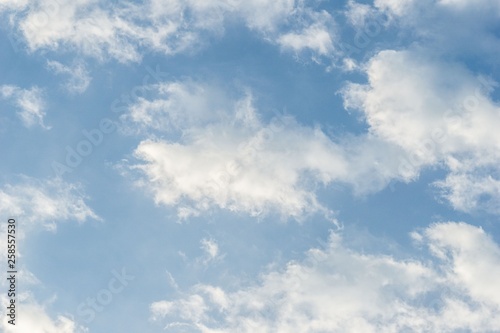 Nature cloudy blue sky background