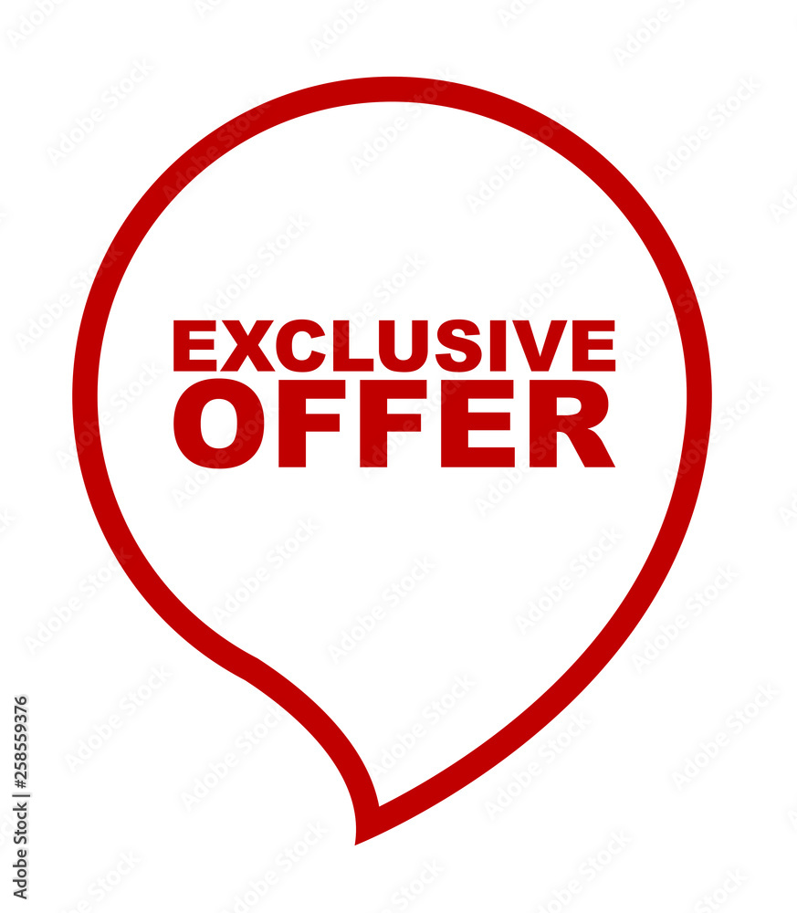 red vector banner exclusive offer red vector banner exclusive offer