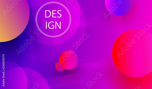Abstract bright design with randomly drawn multicolored circles.