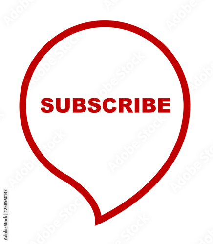 red vector banner subscribe
